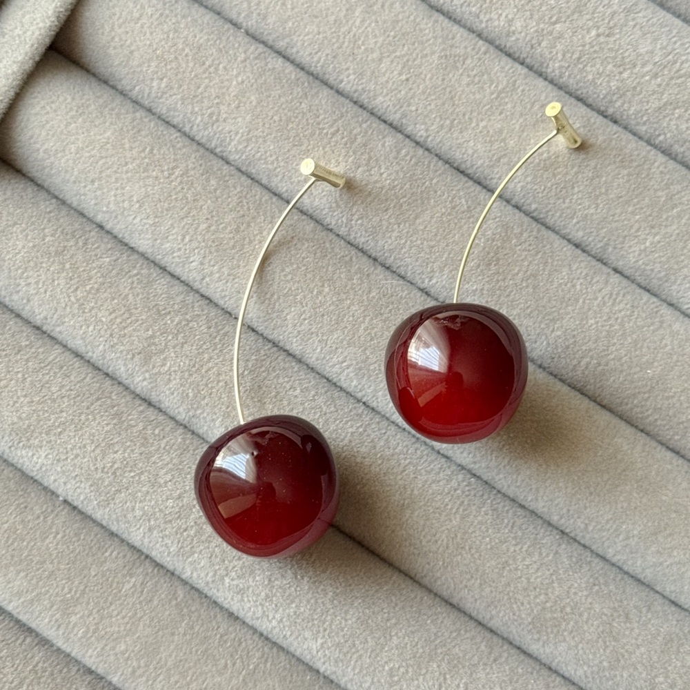 Cherry Earrings Summer Earrings Drop Dangle